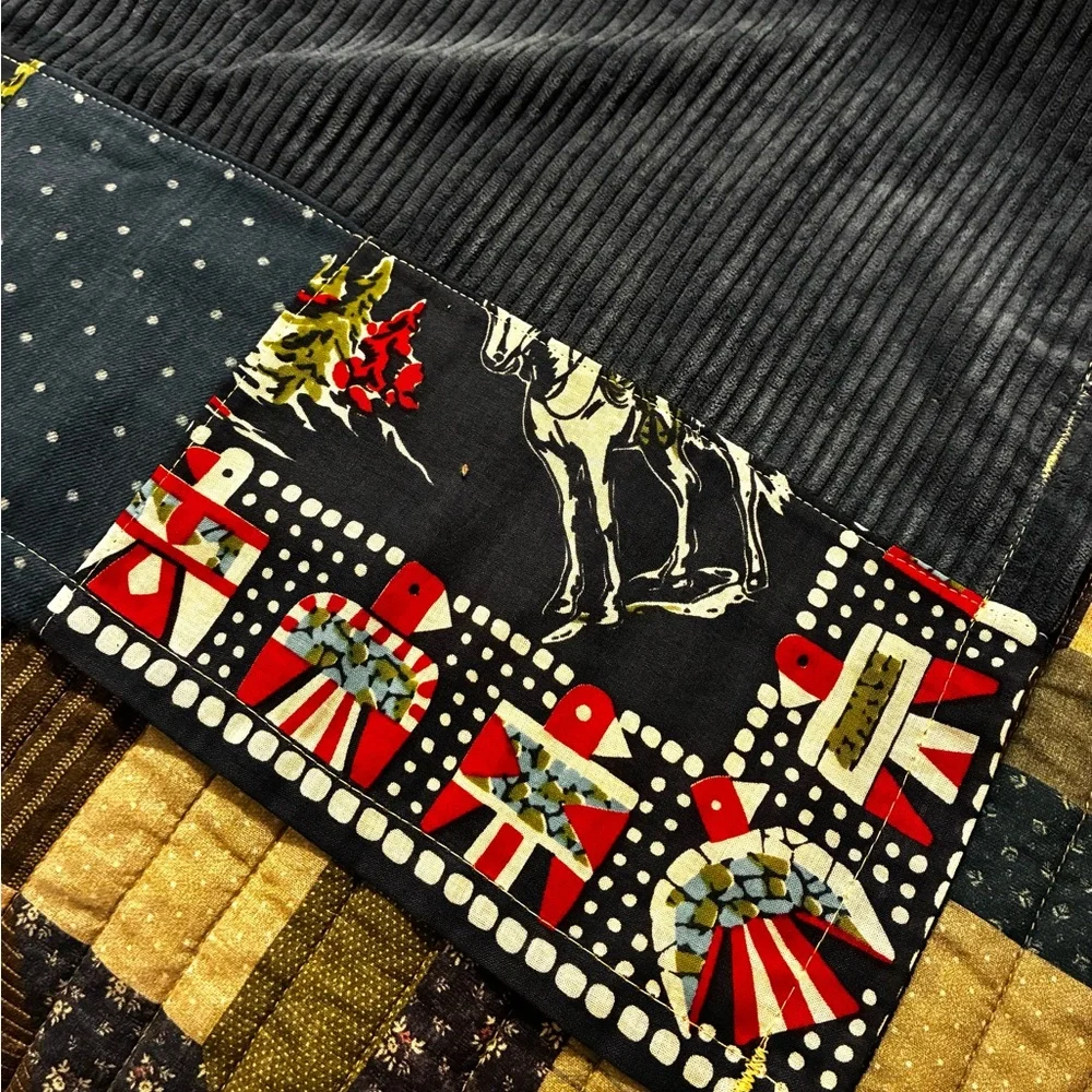 CUSTOM RRL/ RL PATCHWORK SCARF (100% UPCYCLED RALPH LAUREN FABRICS)- 1 OF A KIND